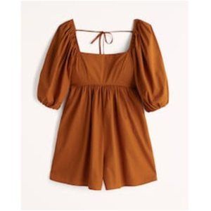 Puff Sleeve Flirty Romper